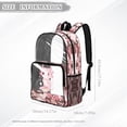thumbnail image 6 of SEANATIVE Kids Clear Backpack Elementary School Transparent Bookbag See Through Daypack PVC Heavy Duty Clear Bag Children School Accessory, Axolotl Pink Camouflage Pattern, 6 of 7