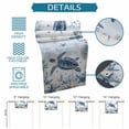 thumbnail image 6 of Blue Turtle Coastal Table Runner 108 Inches, Beach Starfish Nautical Coral Botanical Bed Runner Dresser Scarves Tabletop for Indoor Outdoor Parties/Ceremony/Banquet, 13"x 108", 6 of 9