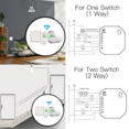 thumbnail image 4 of 2Pcs 4 Way Smart WiFi Switch Module Tuya Smart Light Control Switch App Remote Control Dimmer Curtain Switch, 4 of 8