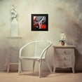 thumbnail image 4 of Atelier B Art Studio 12x12 Black Modern Framed Museum Art Print Titled - Vintage Red Car Dashboard, 4 of 5