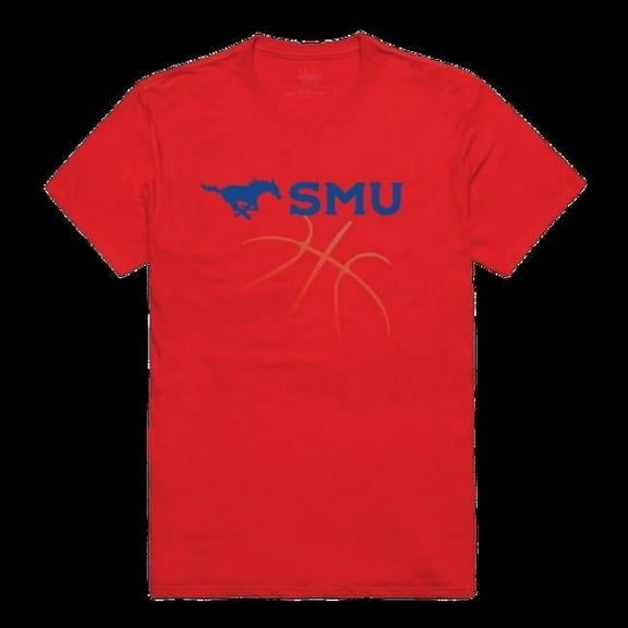 W Republic 510-150-RED-04 Southern Methodist University Mustangs College Basketball T-Shirt, Red - Extra Large