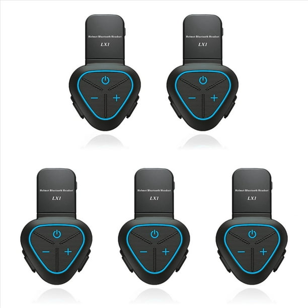 5X LX1 Casco de Verano para Motocicleta Auriculares Especiales con Bluetooth Auriculares PortáTiles con CancelacióN de Ruido Inteligente Auriculares para Llevar Azul