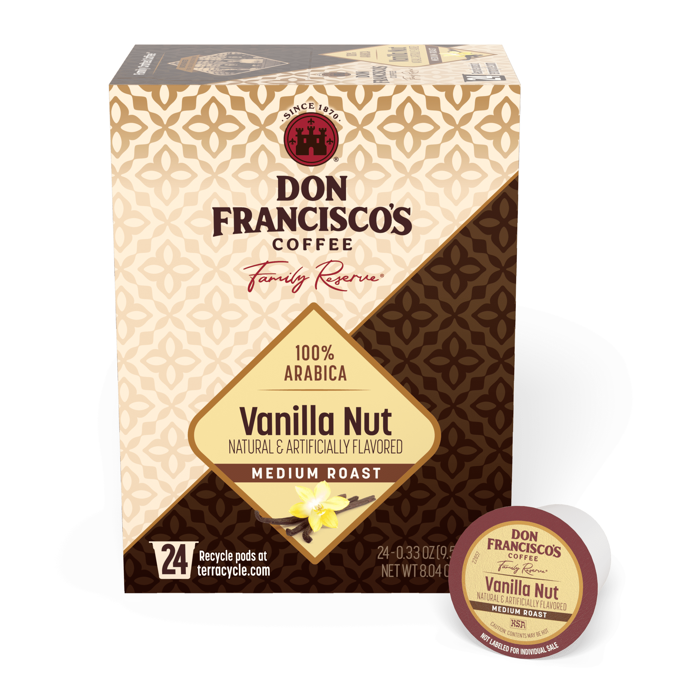 Don Francisco's Kona Blend Medium Roast K-Cup Coffee Pods, 24