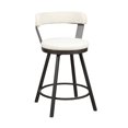 thumbnail image 3 of OakvillePark Belmar Swivel Counter Height Barstool (Set of 2), White, 3 of 6