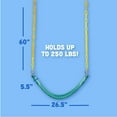 thumbnail image 5 of Squirrel Products Heavy Duty Strap Swing Seat - Playground Swing Seat Replacement and Carabiners for Easy Install - Green, 5 of 6
