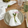 thumbnail image 2 of Martha Stewart Honeycomb Modern Farmhouse Napkin 4-Pack Set, White, 19"x19", 2 of 6