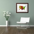 thumbnail image 3 of Trademark Fine Art "USA Map Clr-1" Canvas Art by Marlene Watson, White Matte, Wood Frame, 3 of 4