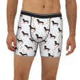 thumbnail image 2 of Men'S Boxer Briefs, Dachshund Dog Puppy No.1061 Soft And Breathable Mens Underwear Boxer Briefs With Widen Waist, 2 of 2