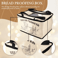 thumbnail image 4 of Boîte d'Apprêt pour Pain avec Chauffage pour Fermentation à Température Précise, Boîte de Réchauffement Pliable à Fermeture Éclair pour Apprêt de Pâte Prise US,1 * Boîte d'Apprêt pour Pain,Kaki, 4 of 9