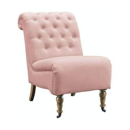 Bowery Hill Accent Chair In Pink Walmart Canada
