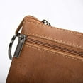 thumbnail image 3 of Genuine Leather Coin Purses Mens Women Leather Zipper Coin Purse Pouch Slim Change Credit Card Holder Slim Wallet Key Holder Change Pouch Small Wallet, 3 of 5