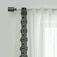 thumbnail image 6 of Better Homes & Gardens Embroidered Border Light Filtering Indoor Curtain Single Panel, Pole Top, Back Tab, Vanilla Dream, Rich Black, Polyester, Recycled Poly, 50"W x 84"L, Adult, 6 of 6