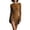 #362-Brown, variant on AUNVITO Women's Deep V-Neck Wrap Dress with Long Sleeve Gathered Detail and Fringe Decoration Stylish Elegant Style