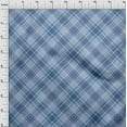thumbnail image 4 of oneOone Velvet Blue Fabric Check Dress Material Fabric Print Fabric By The Yard 58 Inch Wide, 4 of 5