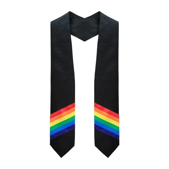 Rainbow LGBTQ  Gay Pride Graduation Stole