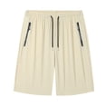 thumbnail image 2 of Only Moment Linen Shorts for Women Nylon,Spandex High Waisted Wide Leg Knitted Wide Leg Soft Pajama Shorts Women Vacation Outfits Khaki,M, 2 of 8