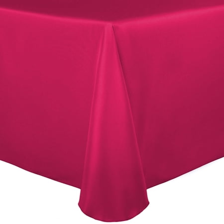 Ultimate Textile Bridal Satin 60 x 102-Inch Oval Tablecloth