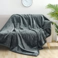 thumbnail image 3 of AUQ Love Blanket,Fabric Queen Blanket,57×85in Queen Blanket for Bed,Gray, 3 of 5