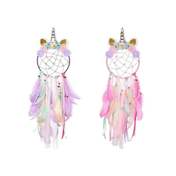 2 Pack Pink and Purple Dream Catcher