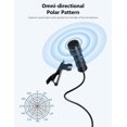 thumbnail image 3 of Micrófono USB Lavalier MillSo omnidireccional de 2 m Plug & Play, 3 of 8