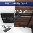 thumbnail image 5 of VIVO Adjustable Computer Keyboard & Mouse Platform Tray Under Table Desk Mount, 5 of 9
