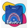 thumbnail image 3 of Shop4Ever American Patriotic Rainbow 4th of July Toddler's Cotton T-Shirt 4T Royal Blue, 3 of 6
