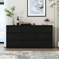thumbnail image 5 of KULAGAGA Modern 9-Drawer Dresser Chest,63” Wide Storage Organizer with Handle-Free Design for Bedroom, Living Room, or Hallway - Black (63”W x 15.7”D x 31.5”H), 5 of 7