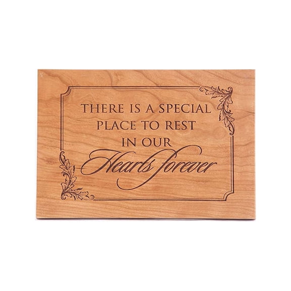 Engraved Memorial Wooden Wall Plaque - There Is a Special Place 6x8.5