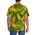 thumbnail image 3 of Gukieu Fresh Corn 1 Print Men's Short-sleeved Shirts, Button-down Pocket Shirts, T-shirts, Beach Vacation Travel Summer Clothing-X-Large, 3 of 5