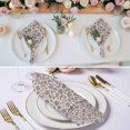 thumbnail image 2 of Cloth Napkins Set of 4 - 20x20 Inches, Purple Floral Washable Reusable Table Napkins, Spring Plants Flowers Vintage Rustic Soft & Absortbent Dining Napkin for Party Wedding Hotel Restaurant, 2 of 8