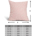 thumbnail image 4 of Daisy Floral Block Print Pillow Covers 16X16 Inch Pink Beige Flowers Decorative Square Pillow Cases Set of 2 Farmhouse Home Decor Vintage Rustic Cute Throw Pillows for Sofa Couch Outdoor, 4 of 6