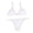 White, variant on Summer Bikini Set for Women Bandage Bandeau Brazilian Push Up Swimwear Beach Vacation Swimsuit, Purple S