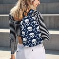 thumbnail image 5 of Balery white arrow Skull Mochila Clásica Impresa Básica para Viaje, Mochila Escolar Resistente al Agua, Mochila de Lona con Correas Ajustables-Small, 5 of 5