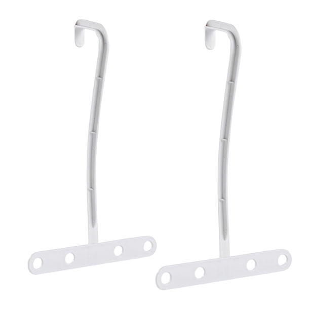2 piezas de perchero de viaje para debajo del aire acondicionado, tendedero para ropa interior Blanco