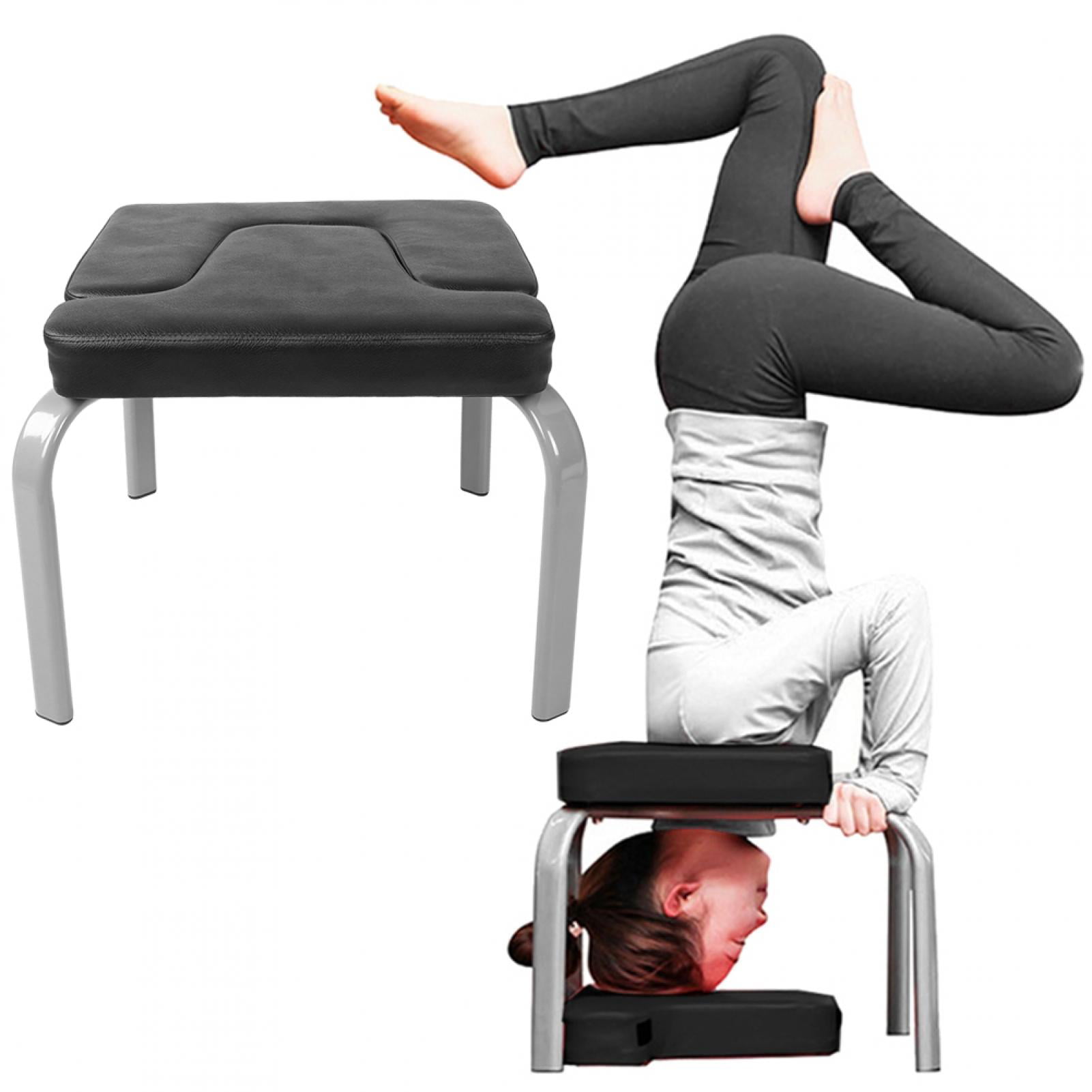 Fitness Yoga Chair Inversion Bench Workout Headstand Yoga Stool with Cushion 