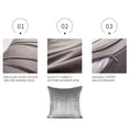 thumbnail image 4 of Fiudx Fundas de Almohada Suaves, Tejido de Poliéster Transpirable, Tacto Suave y Acogedor, Elegante Decoración Gris para Sala de Estar, Sofá, Cama, Estilo Rústico, 45 X 45 Cm, Ideal Como Regalo., 4 of 6
