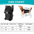 thumbnail image 4 of Newborn Brand Dog Front Carrier Backpack for Small Dogs,Breathable Hands-Free Legs Out Pet Travel Bag for Outdoor Camping, 32X28X15.7 inch ,Black,l, 4 of 9