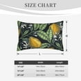 thumbnail image 6 of Balery Hand Drawn Citrus Fruits Elegant Lemons Bedding Queen Pillow Cases - Envelope Closure - Soft Brushed Microfiber Fabric - Shrinkage and Fade Resistant Pillow Cases-16"x24", 6 of 9