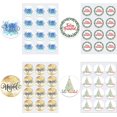 thumbnail image 3 of Pegatinas autoadhesivas para sellar regalos de Navidad, etiquetas de decoración para fiestas de Año Nuevo, Feliz Navidad, 3,5/4,5 cm, 3 of 4