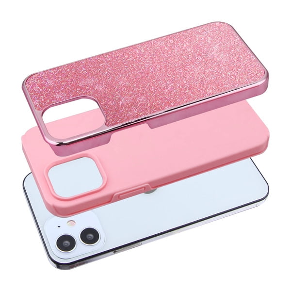 cover guess iphone 12 mini con laccio da collo pink