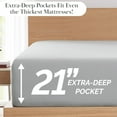 thumbnail image 2 of Stylish Pleated Hem 21-inch Extra Deep Pocket Comfortable Microfiber Sheet Set by Southshore Fine Linens, 2 of 10