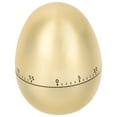 thumbnail image 5 of TEHAUX 1Set Egg-Shape Timer for Kitchen and Classroom Activities Golden ABS Iron Mechanical Countdown Time Reminding, 5 of 8