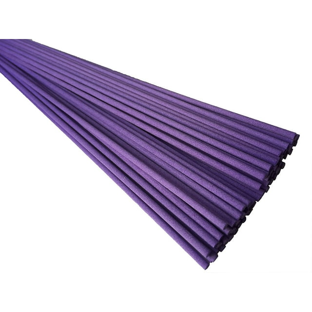 Breath Me TM Fragrance Diffuser Fibre Stick,Ideal Replace Reeds for Essential Oil Diffusers 12" X 3mm-Taro Purple(50 Pcs)