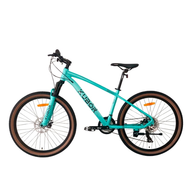 Bicicleta De Montaña Rodada 26 24 Velocidades Shimano Kubor Menta