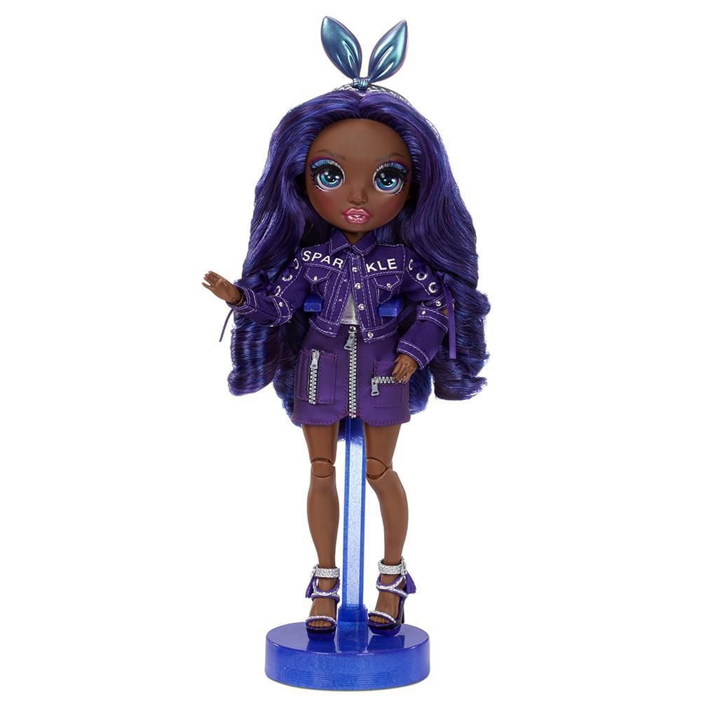 Rainbow High Krystal Bailey – Indigo (Dark Blue Purple) Fashion Doll with 2 Complete Mix & Match Outfits