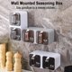 thumbnail image 2 of Spice Jars,Self Adhesive Wall Mounted Seasoning Containers,Plastic Spice Jars,Spice Box with Spoon,Used to Store Spices Salt Sugar, 2 of 5