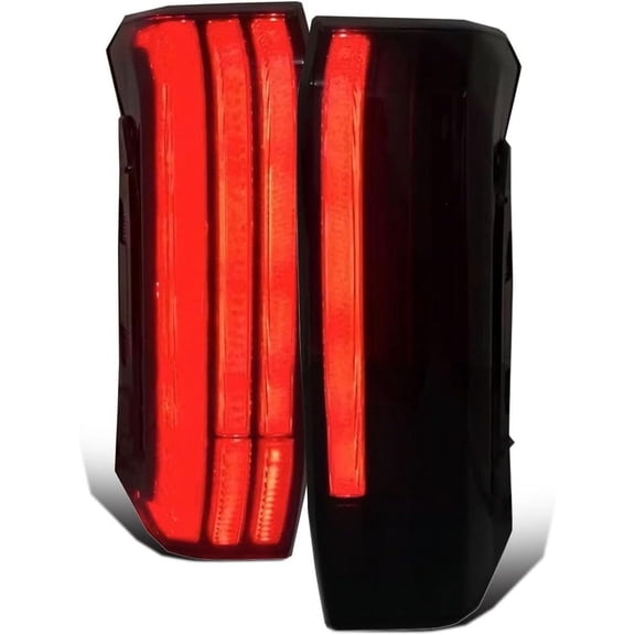 ECP-AUTOTEILE fit for 2022-2023 Tundra Crew Cab Pickup Car LED Signal Tail Lights Lamp Smoked Lens