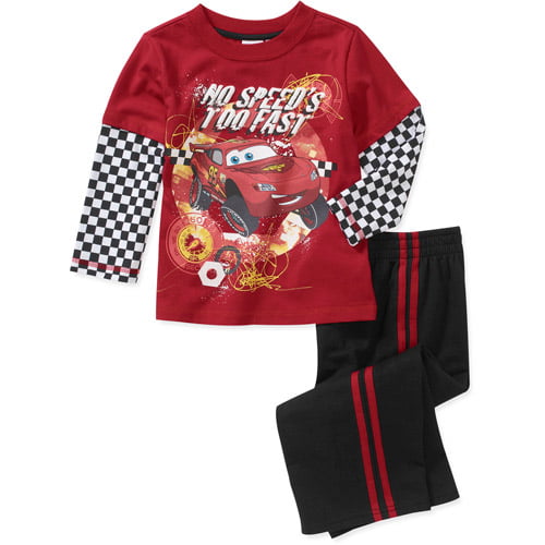 Baby Boys' 2-Piece McQueen Hangdown Tee and Pant Set - Walmart.com