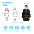 thumbnail image 3 of Game Controller Black Pattern Lamb Fleece Blanket Hoodies for Teens ,Teens Oversize Sherpa Wearable Hooded Blanket Sweatshirt with Super Pockets, 3 of 6