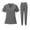 Gray, variant on Sets For Women V Neck Stretch Scrub Set With Pockets Straight Leg Pants Quick Dry Nursing Uniform Gray XXL